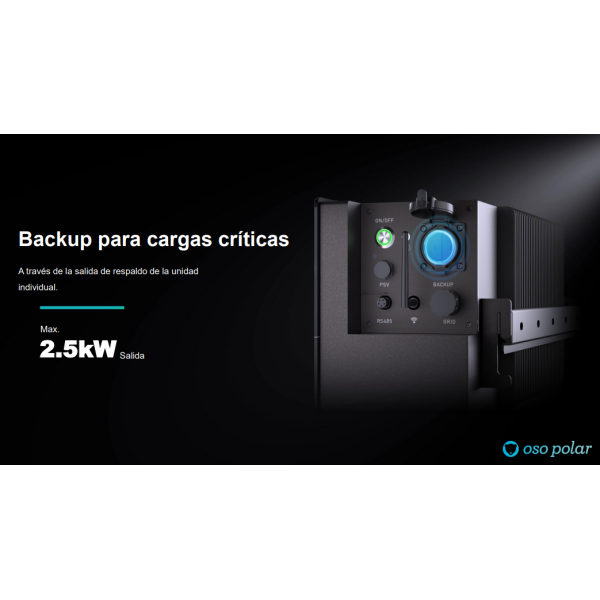 BATERÍA VENUS-E 5,12kWh IA, Backup Integrado, Ahorro Factura Luz - Imagen 2